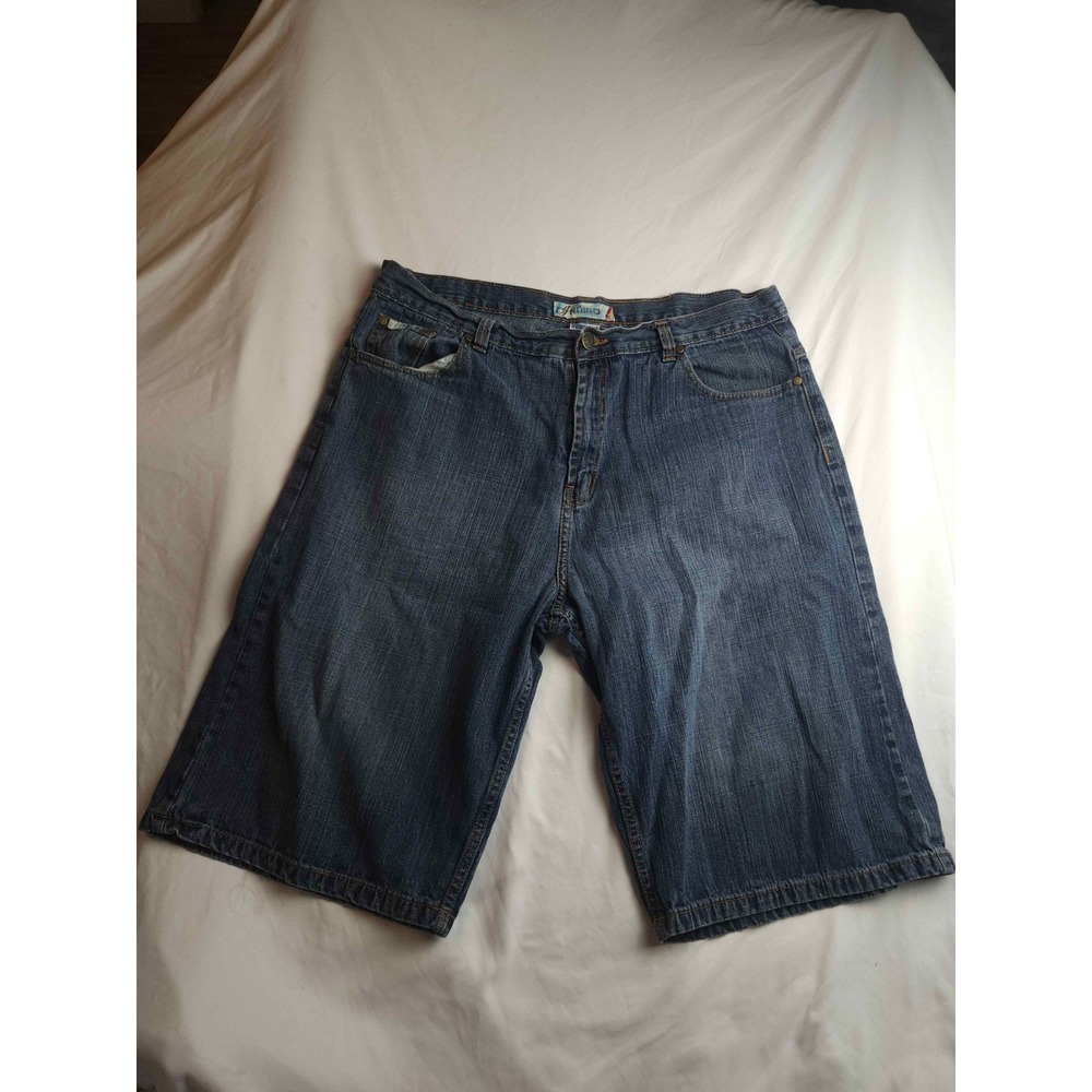 Indigo 30 Casual Shorts Mens 40W Blue Denim Jorts Streetwear Hip Hop Urban VTG